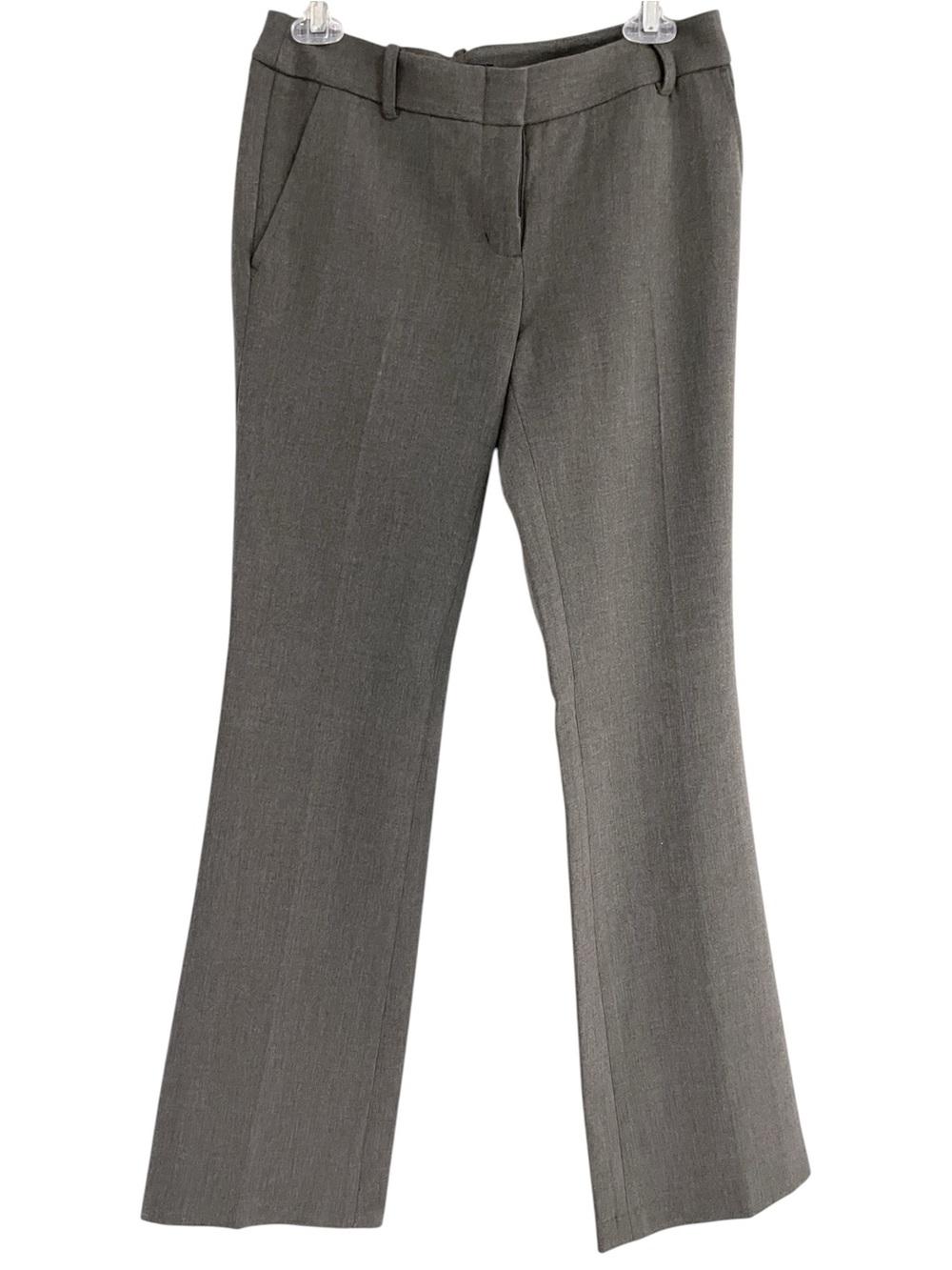 Bcbg Maxazria Luxurious Light Gray Mid-Rise Boot-Cut Dress Pants Size 2